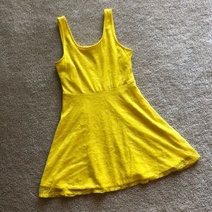 Yellow lace dress